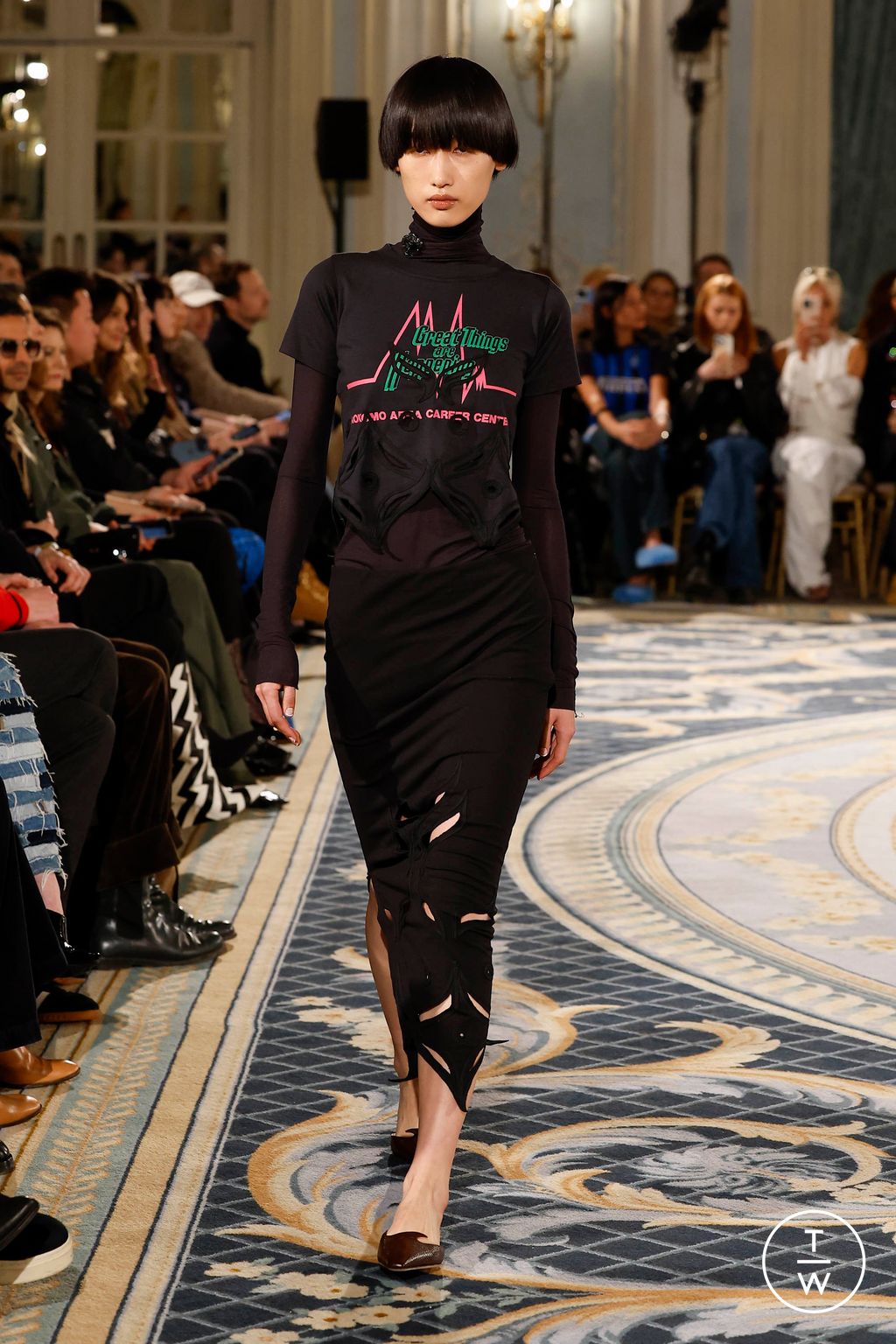 Fashion Week London Fall/Winter 2024 look 6 de la collection Conner Ives womenswear