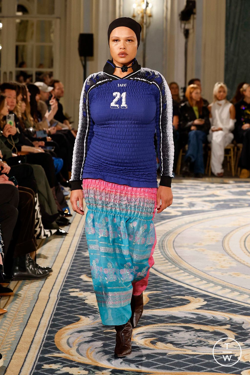 Fashion Week London Fall/Winter 2024 look 7 from the Conner Ives collection womenswear