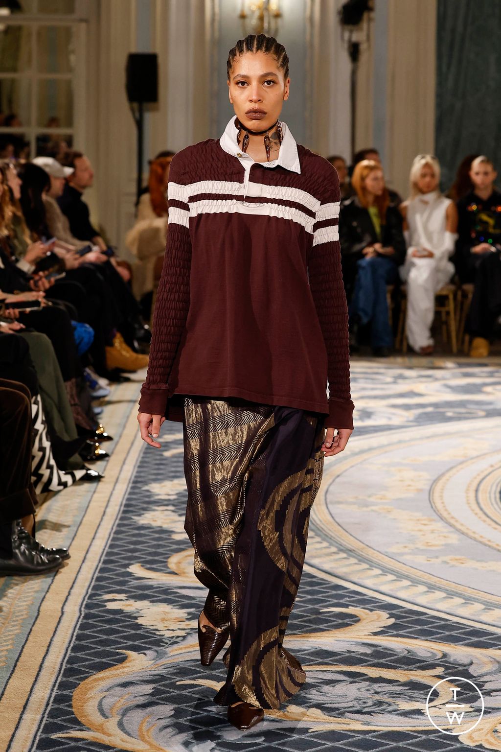 Fashion Week London Fall/Winter 2024 look 17 from the Conner Ives collection 女装