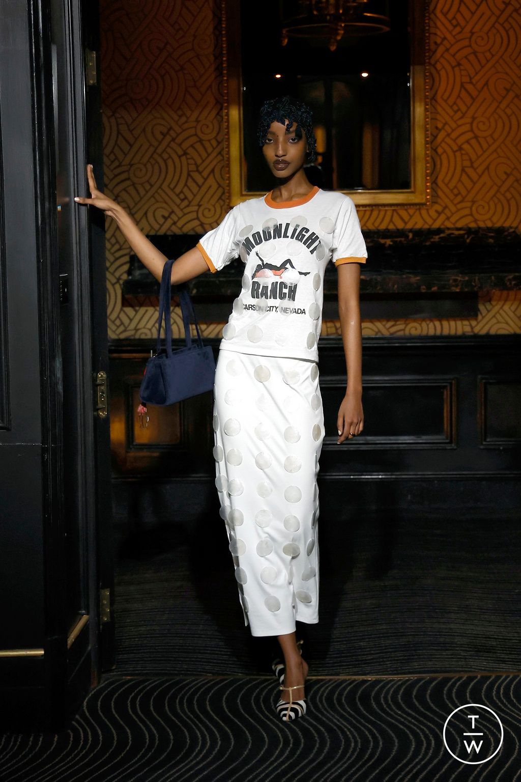 Fashion Week London Fall/Winter 2025 look 8 de la collection Conner Ives womenswear