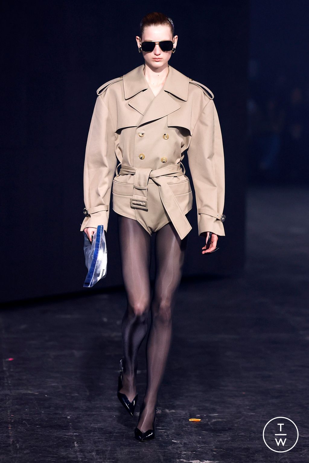 Fashion Week Paris Fall/Winter 2024 look 4 from the Coperni collection womenswear