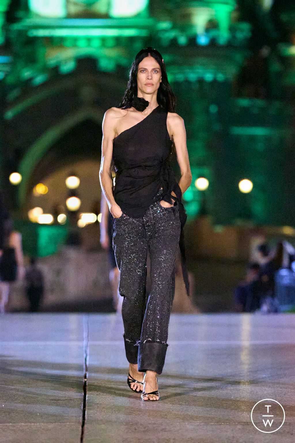 Fashion Week Paris Spring-Summer 2025 look 34 from the Coperni collection womenswear