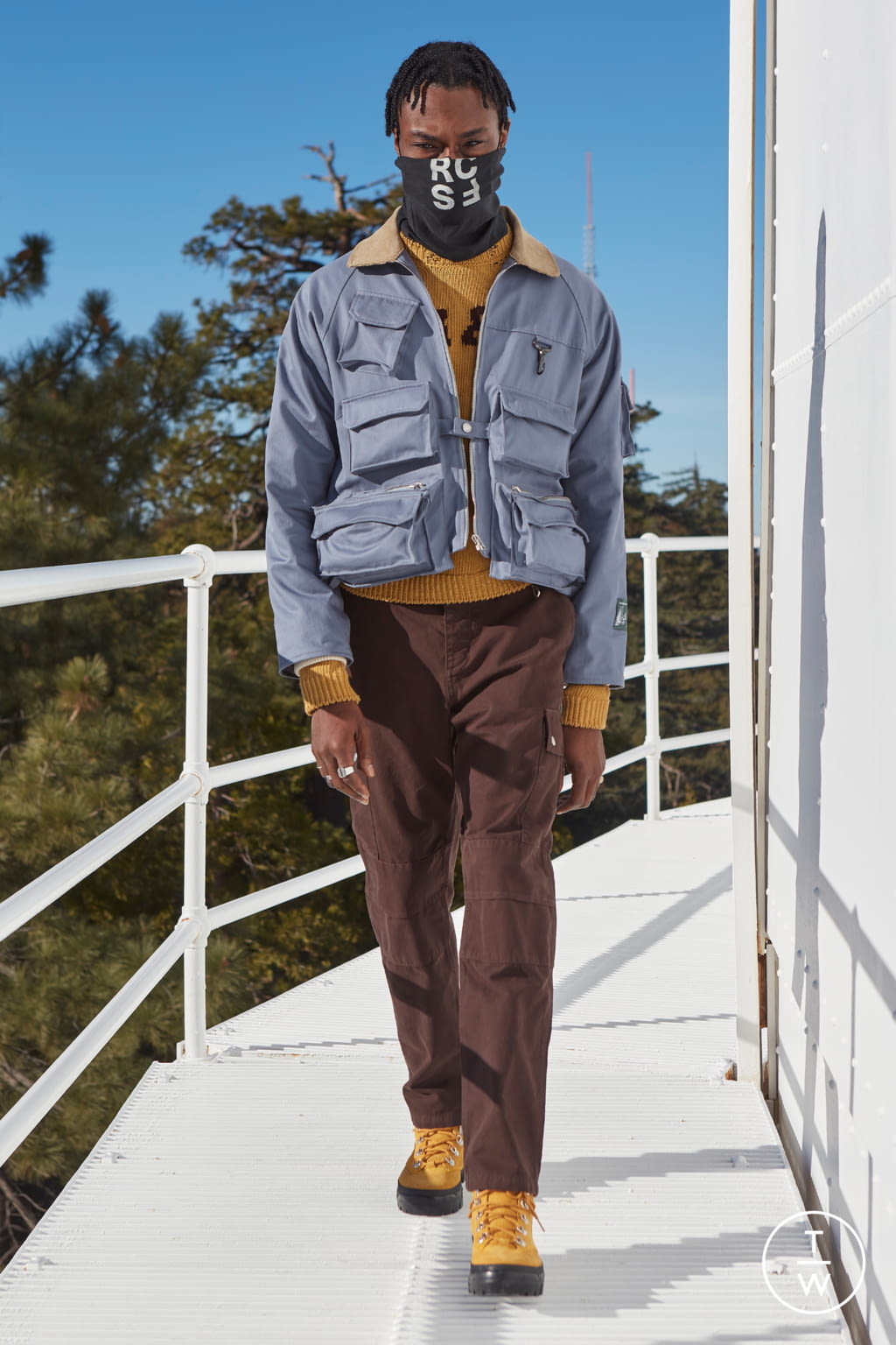Fashion Week Paris Fall/Winter 2021 look 26 from the Reese Cooper collection menswear