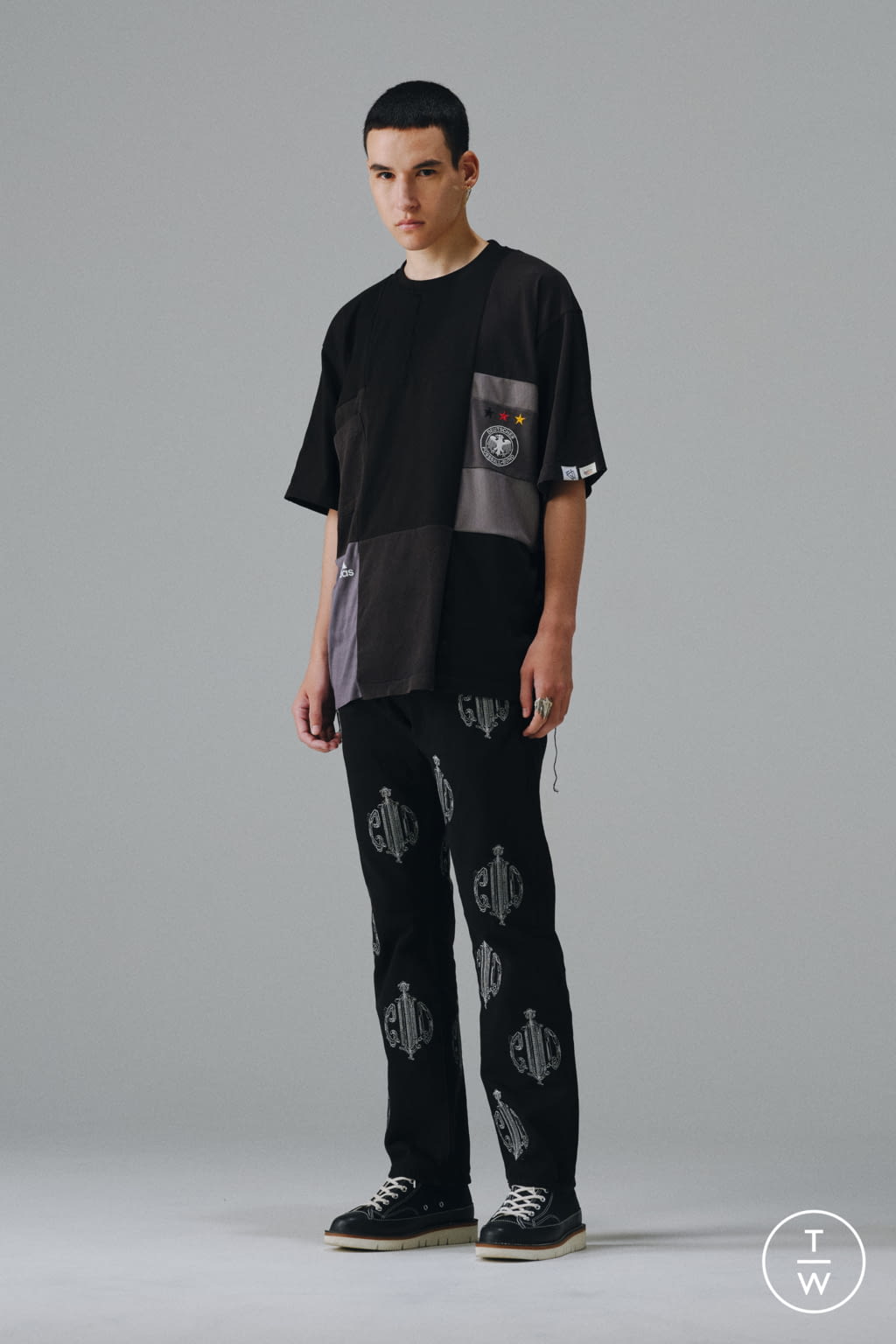 Fashion Week Milan Spring/Summer 2022 look 22 from the Children of the discordance collection menswear