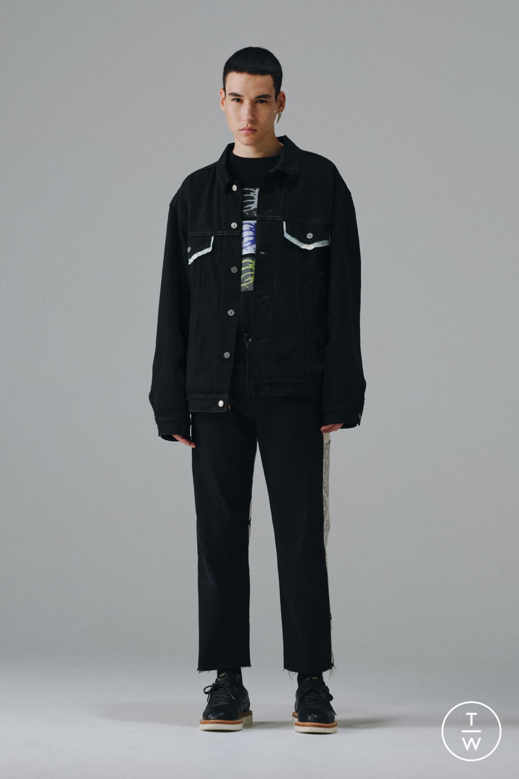 Fashion Week Milan Spring/Summer 2022 look 8 from the Children of the discordance collection 男装