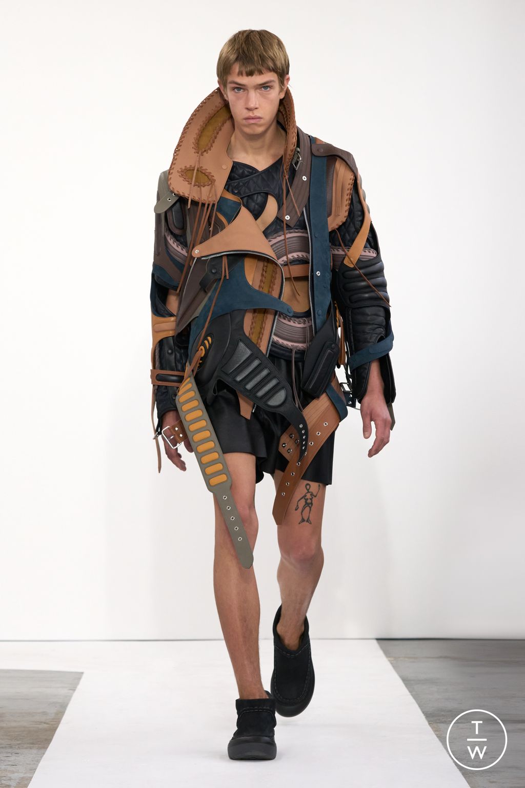 Fashion Week London Spring-Summer 2025 look 3 de la collection Craig Green menswear
