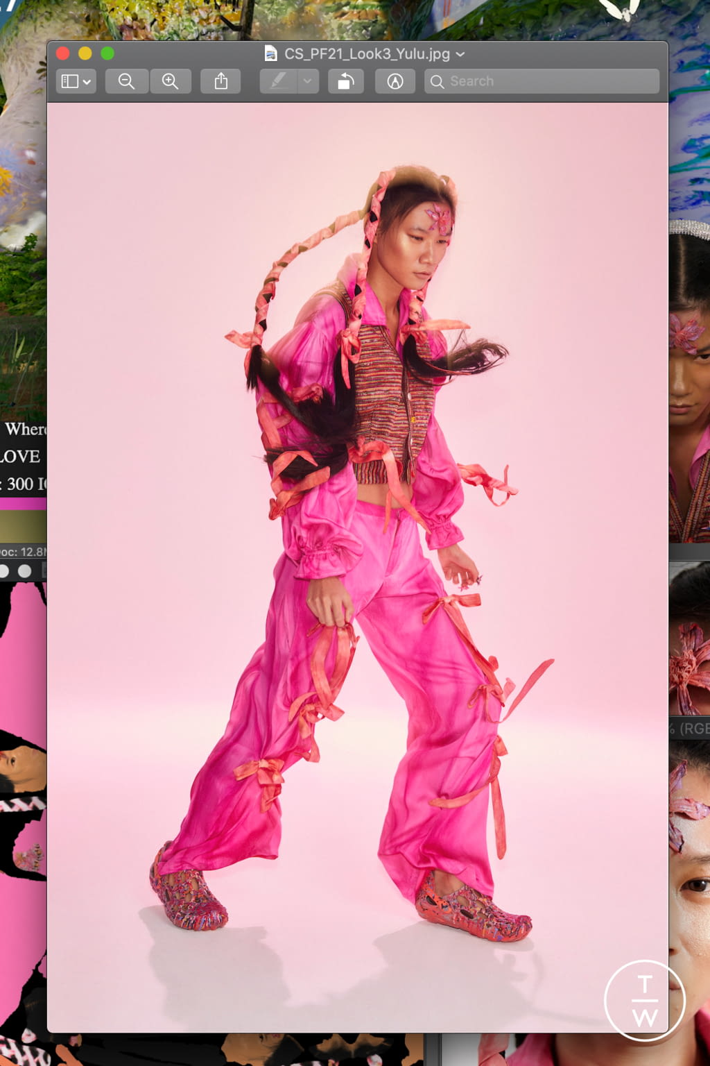 Fashion Week New York Pre-Fall 2021 look 3 de la collection Collina Strada womenswear