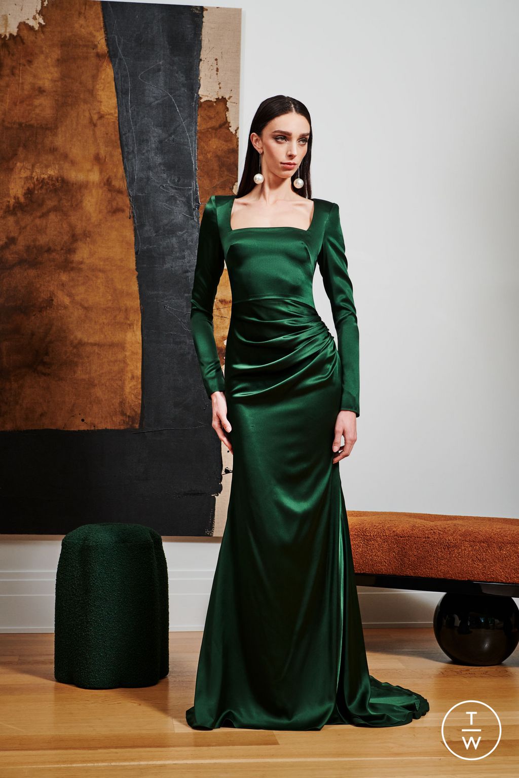 Fashion Week New York Resort 2024 look 20 de la collection Christian Siriano womenswear