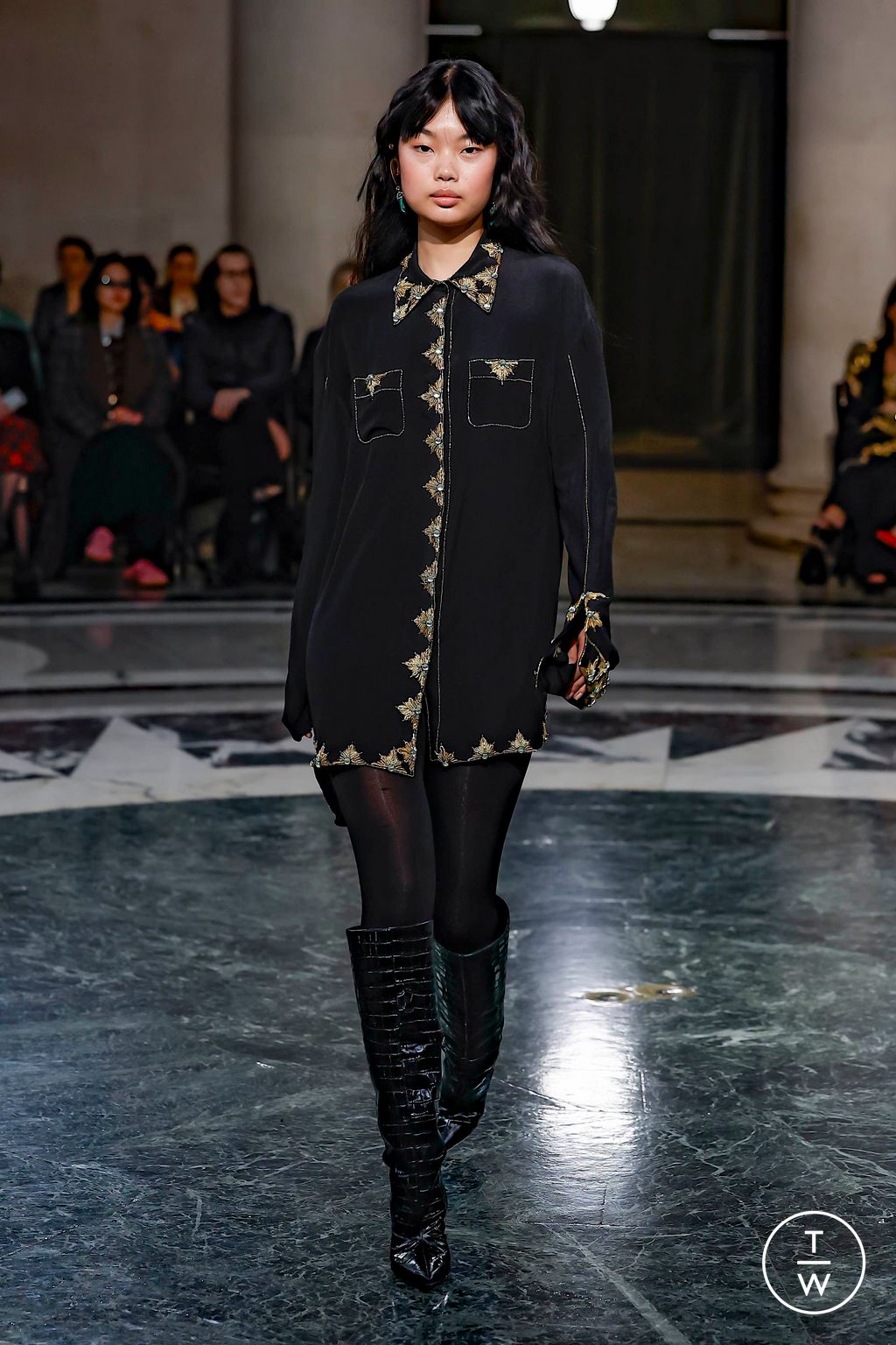 Fashion Week New York Fall/Winter 2024 look 5 from the Cucculelli Shaheen collection 女装