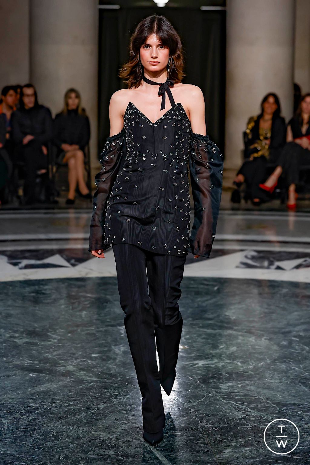Fashion Week New York Fall/Winter 2024 look 10 de la collection Cucculelli Shaheen womenswear