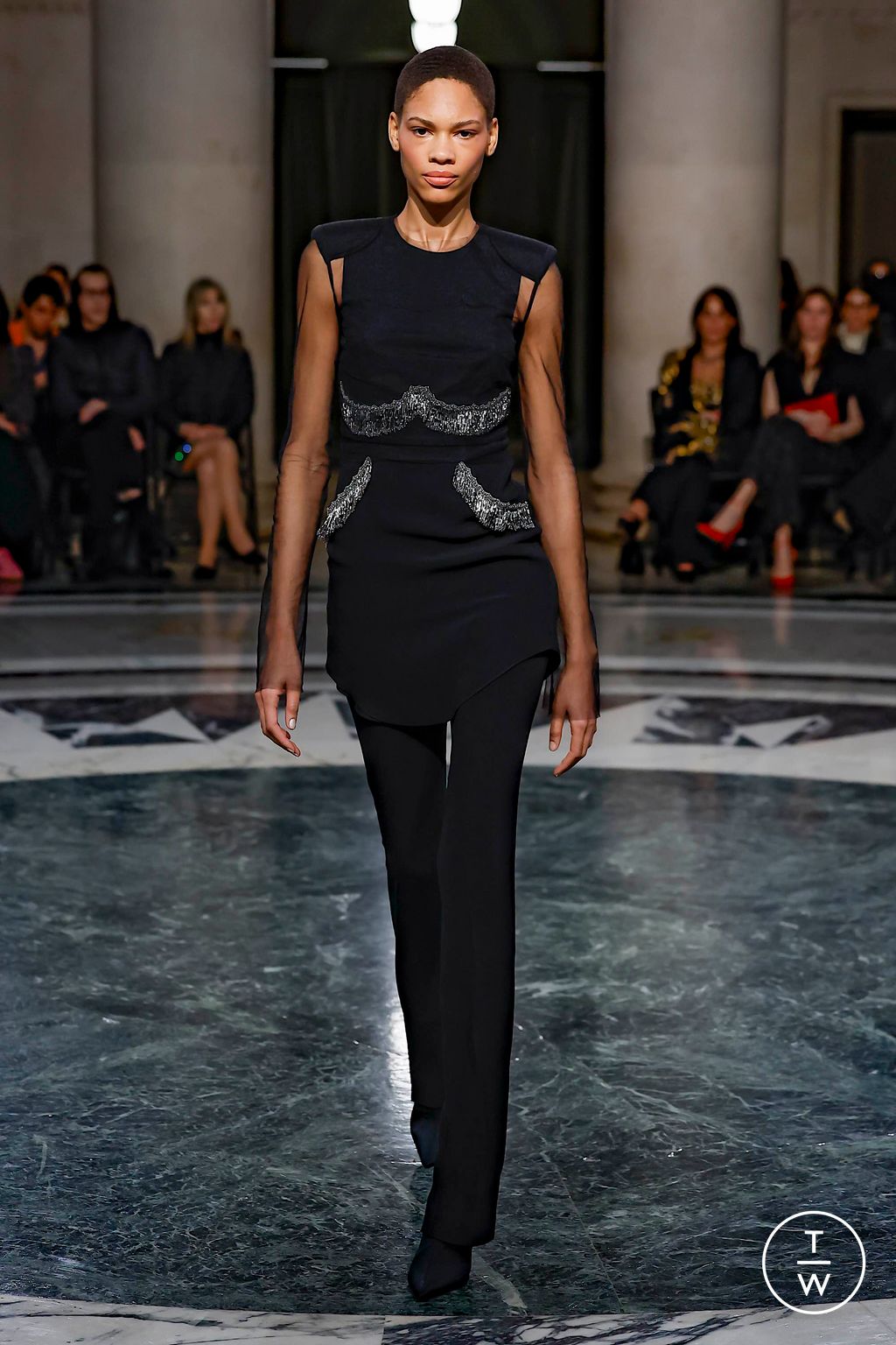 Fashion Week New York Fall/Winter 2024 look 12 from the Cucculelli Shaheen collection 女装