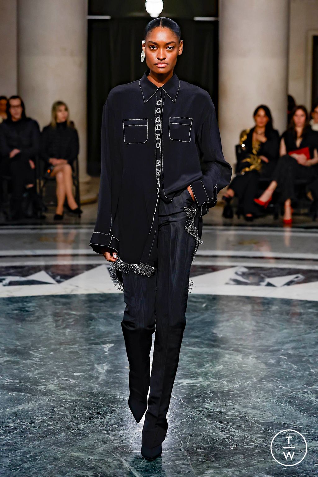 Fashion Week New York Fall/Winter 2024 look 13 from the Cucculelli Shaheen collection 女装