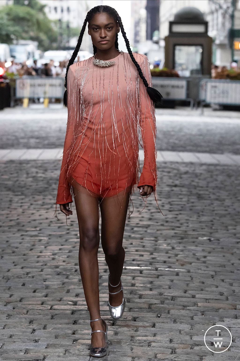 Fashion Week New York Spring/Summer 2024 look 6 from the Cucculelli Shaheen collection 女装