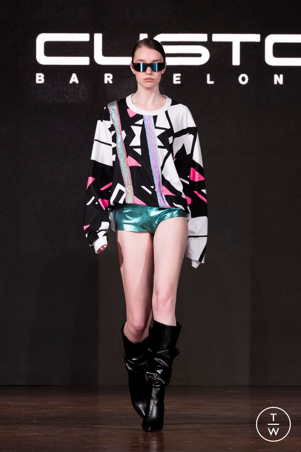 Fashion Week Milan Fall/Winter 2024 look 12 from the Custo Barcelona collection 女装