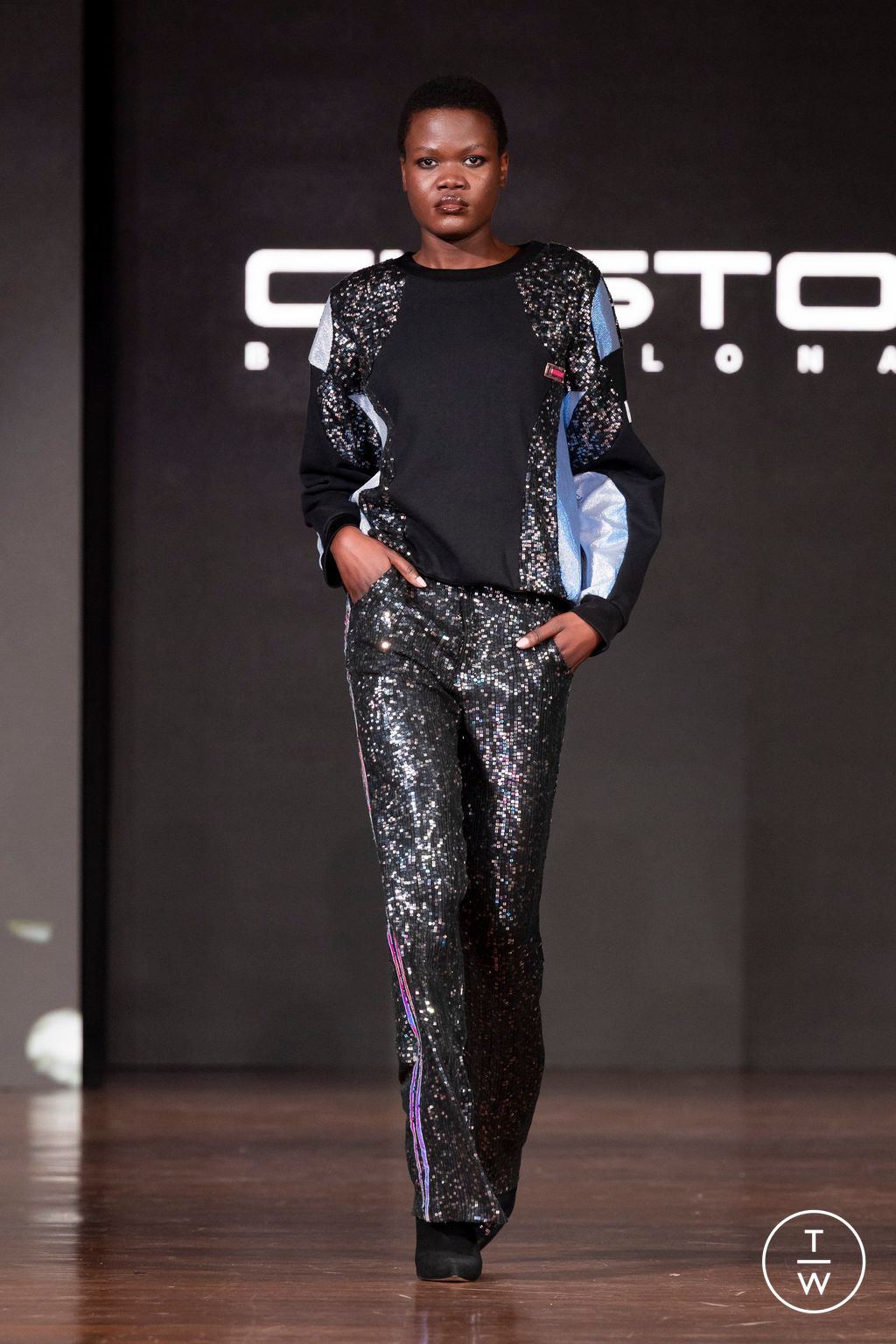 Fashion Week Milan Fall/Winter 2024 look 56 from the Custo Barcelona collection 女装