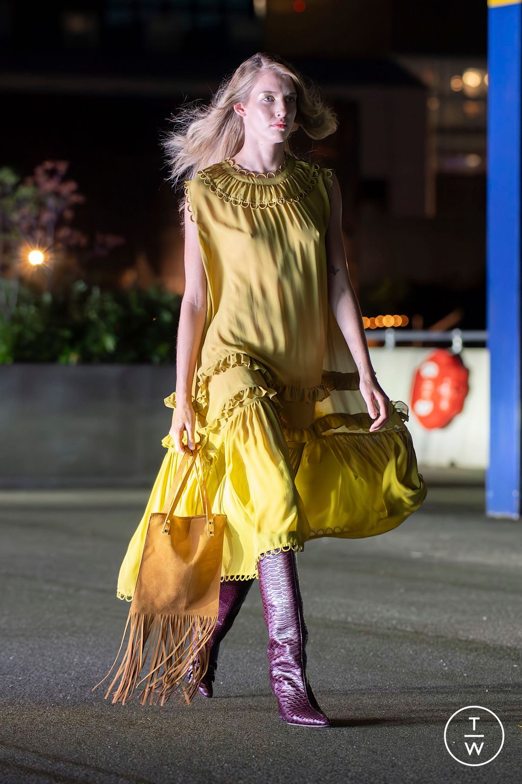 Fashion Week New York Spring-Summer 2025 look 10 from the Cynthia Rowley collection womenswear