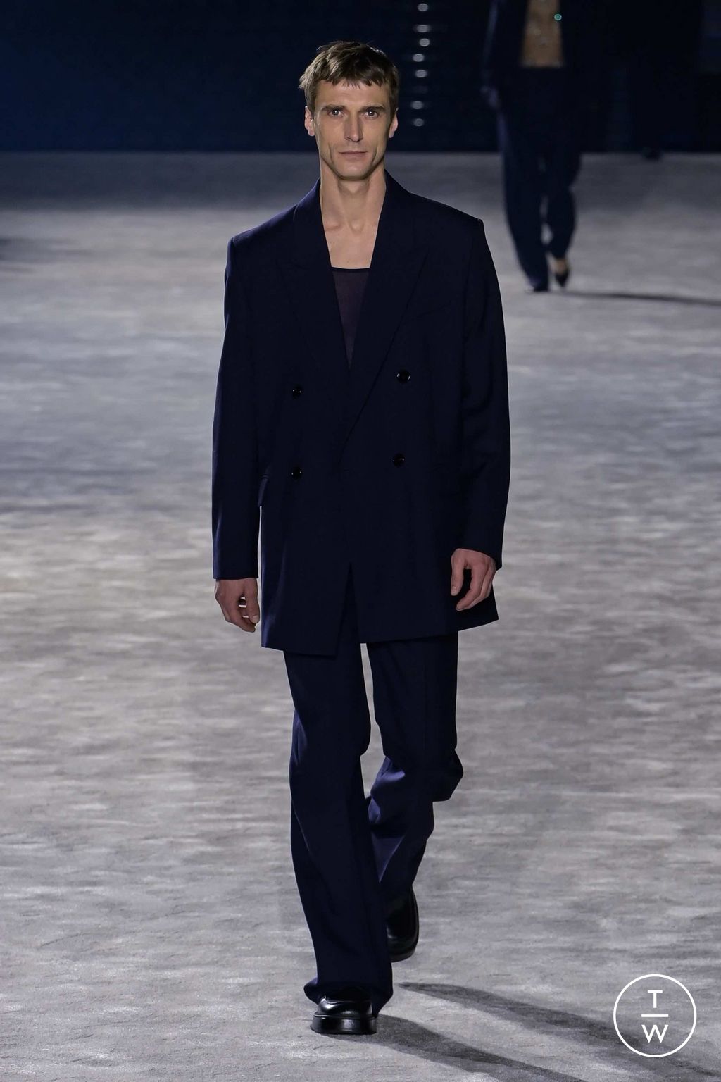 Fashion Week Paris Fall/Winter 2023 look 50 from the Ami collection menswear