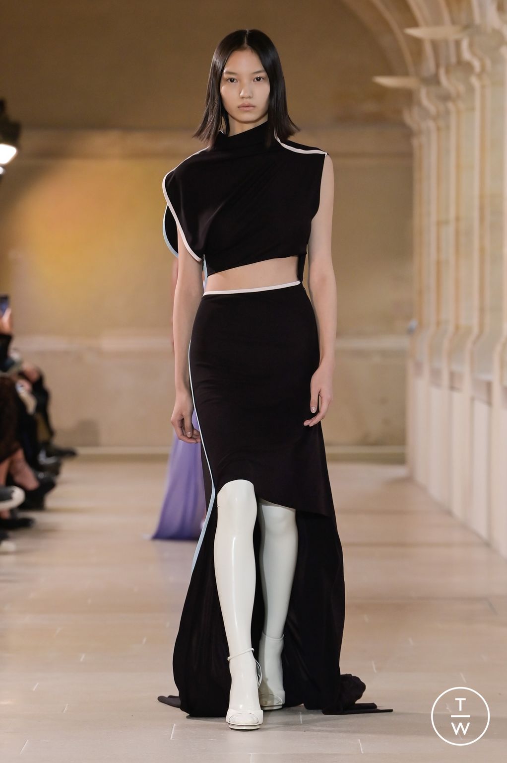 Fashion Week Paris Spring/Summer 2023 look 24 from the Victoria Beckham collection womenswear