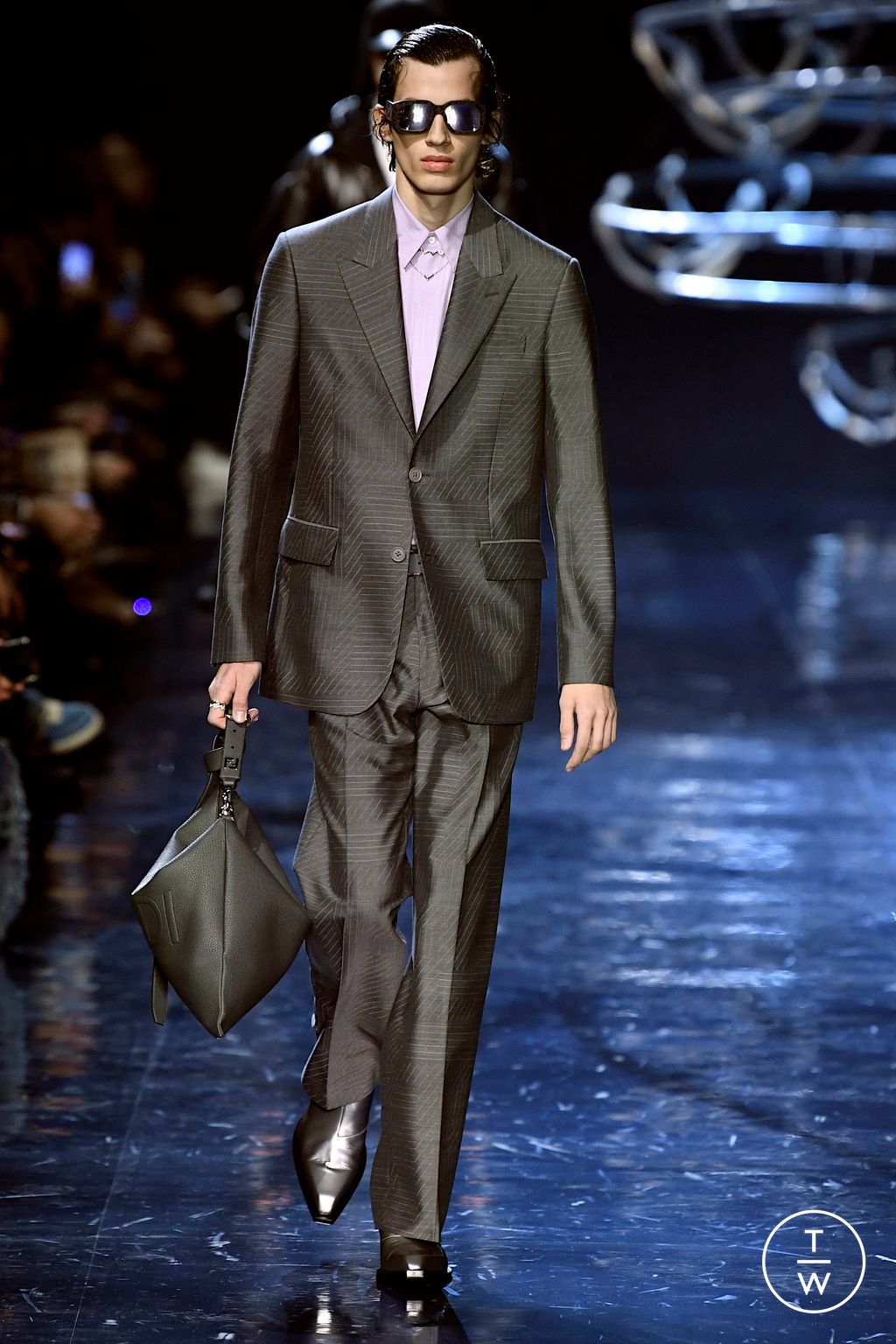 Fashion Week Milan Fall/Winter 2023 look 45 from the Fendi collection menswear