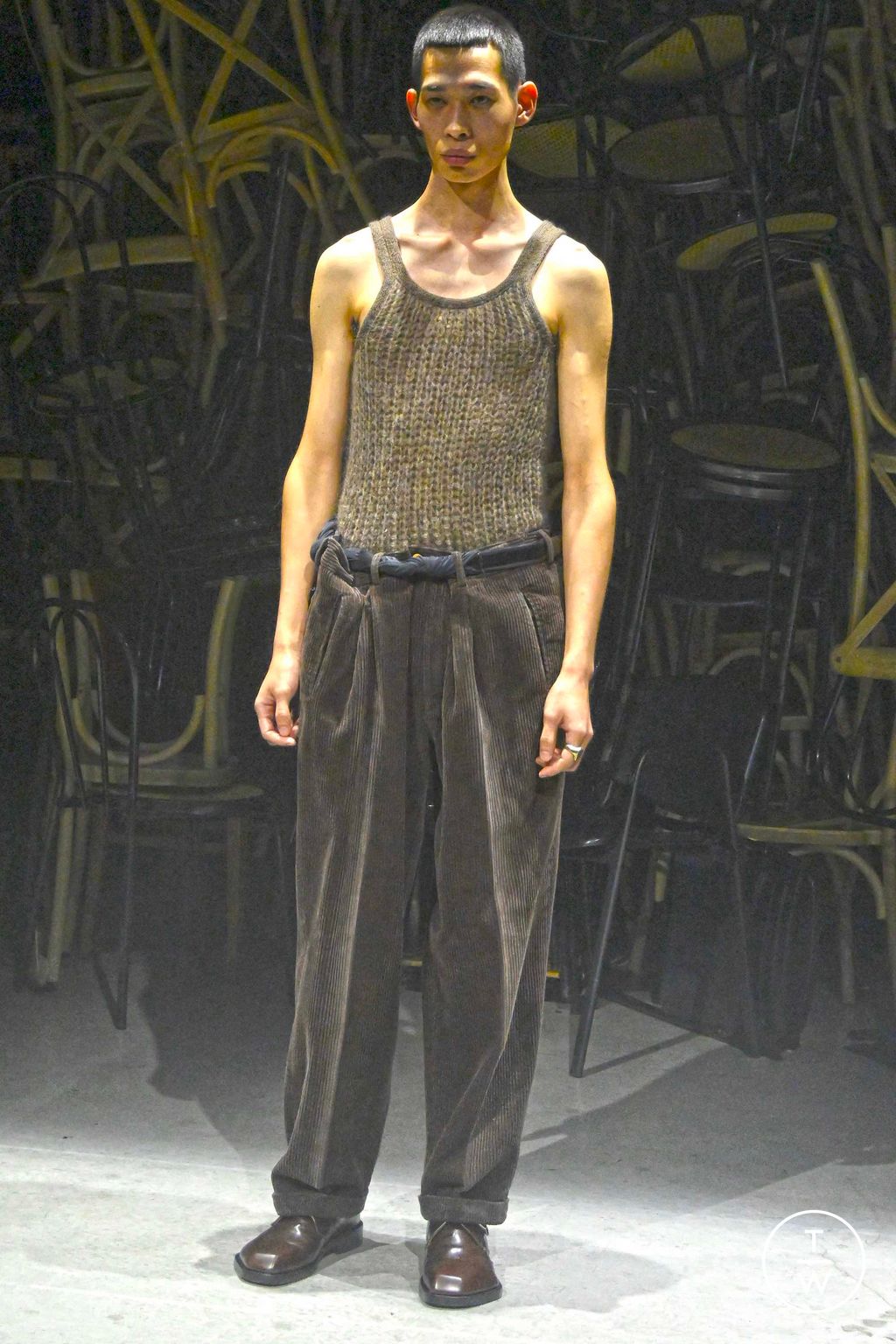 Fashion Week Milan Fall/Winter 2023 look 27 from the Magliano collection 男装