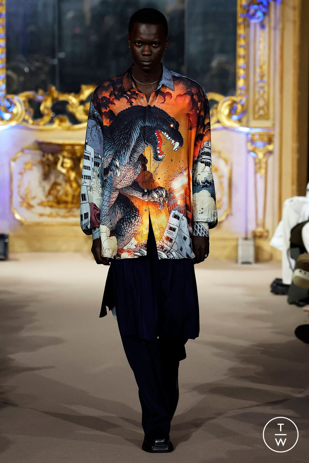 Fashion Week Milan Fall/Winter 2023 look 7 de la collection Dhruv-Kapoor menswear