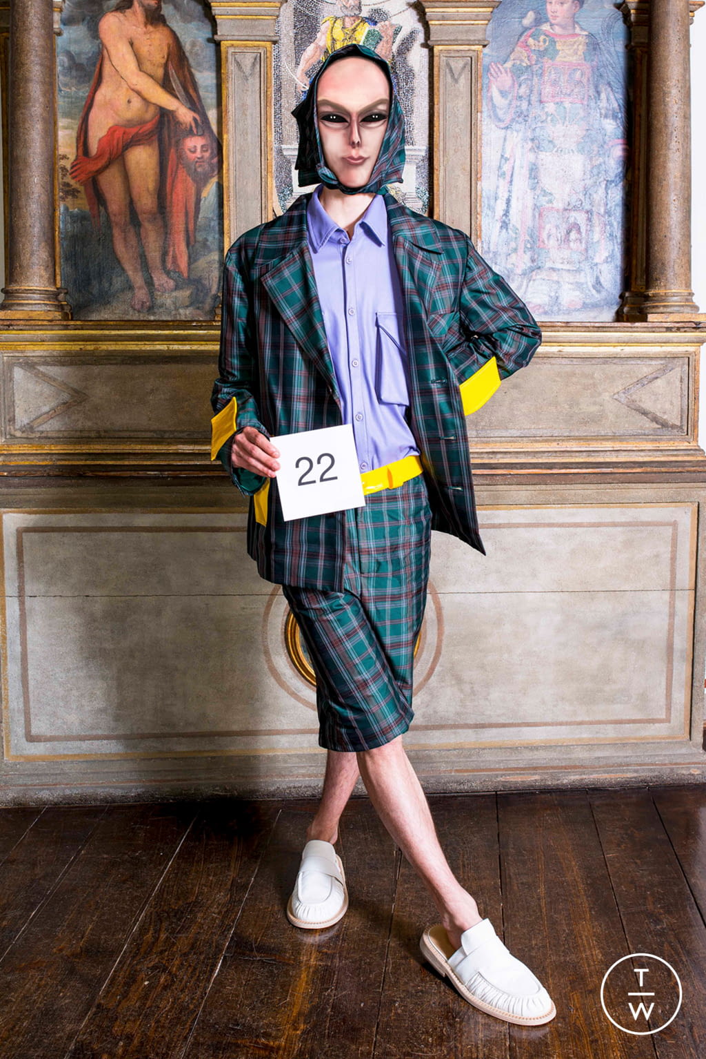 Fashion Week Milan Spring/Summer 2022 look 3 from the Dalpaos collection 男装