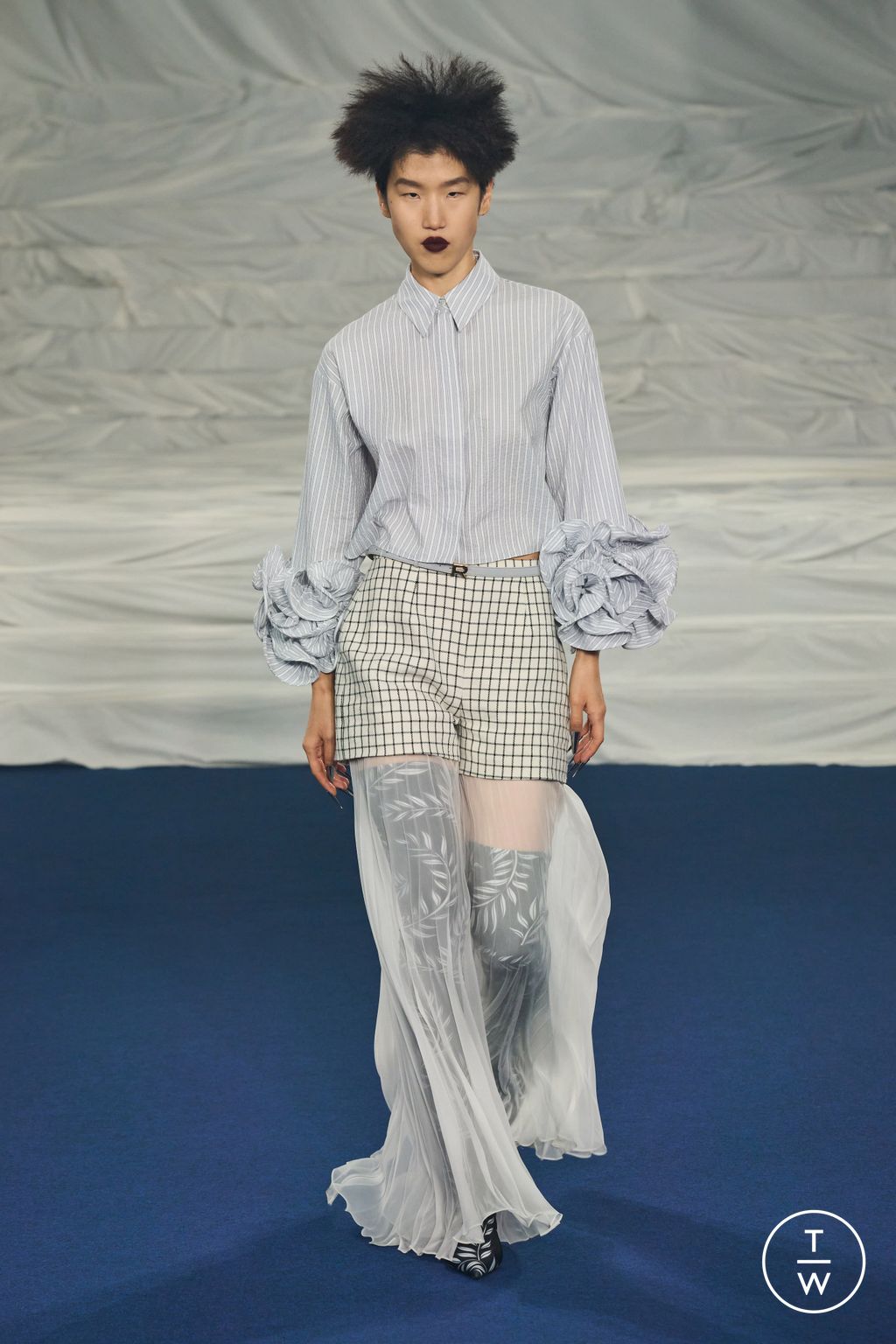 Fashion Week Paris Spring/Summer 2023 look 6 from the Rochas collection 女装