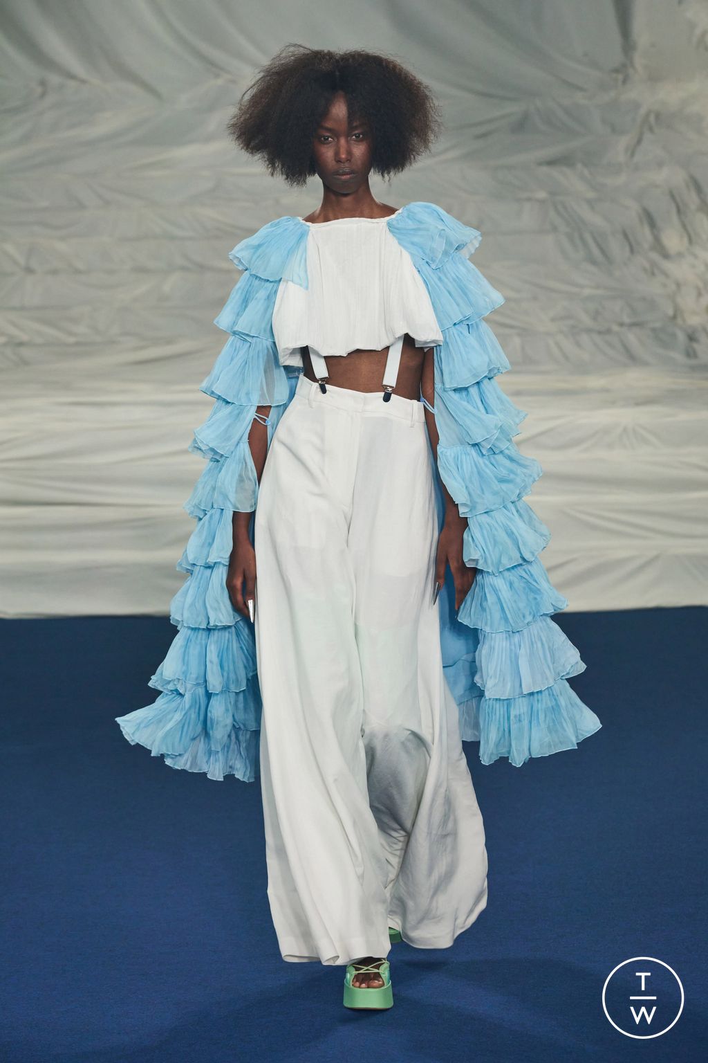 Fashion Week Paris Spring/Summer 2023 look 9 from the Rochas collection womenswear