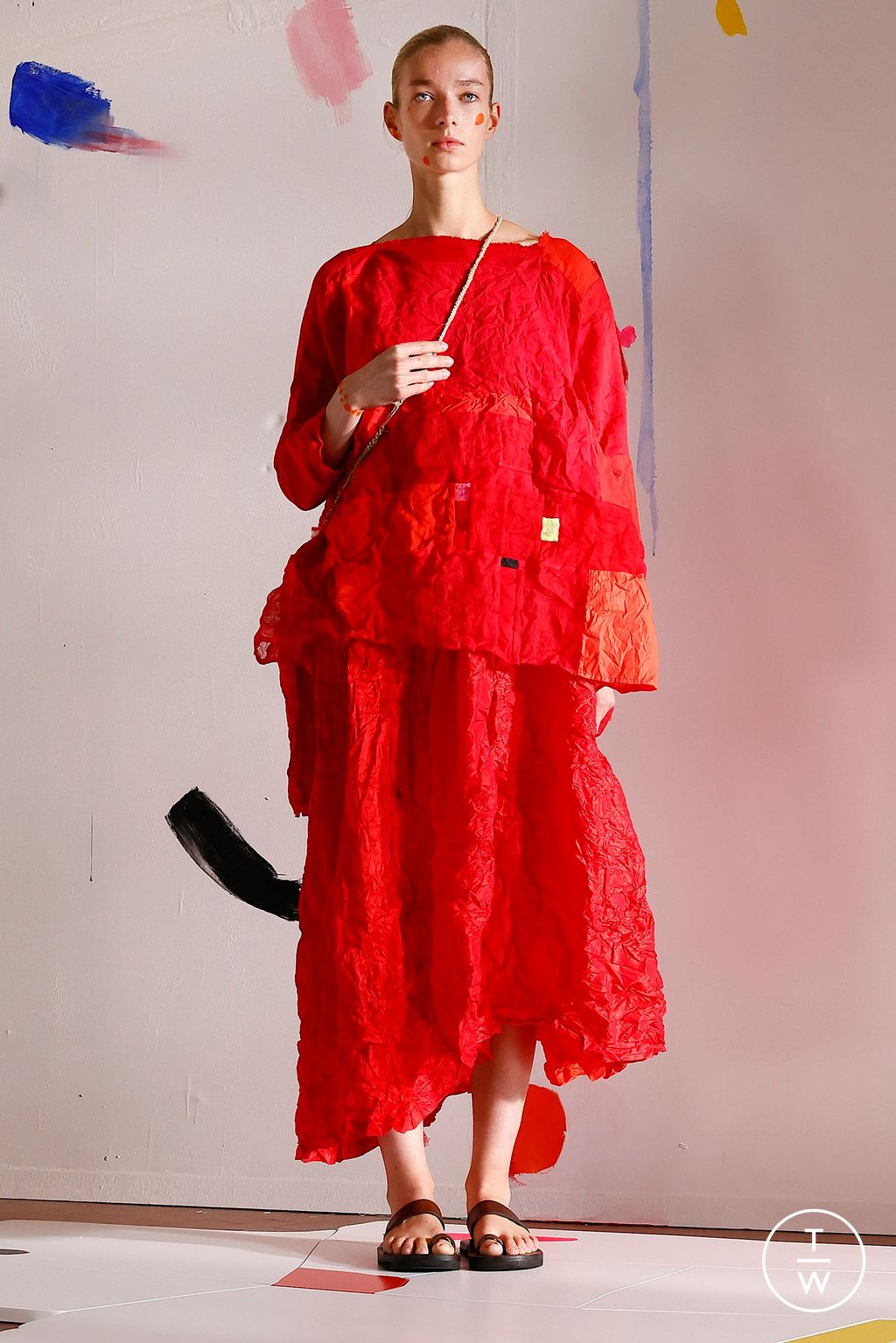 Fashion Week Milan Spring-Summer 2025 look 43 from the Daniela Gregis collection womenswear