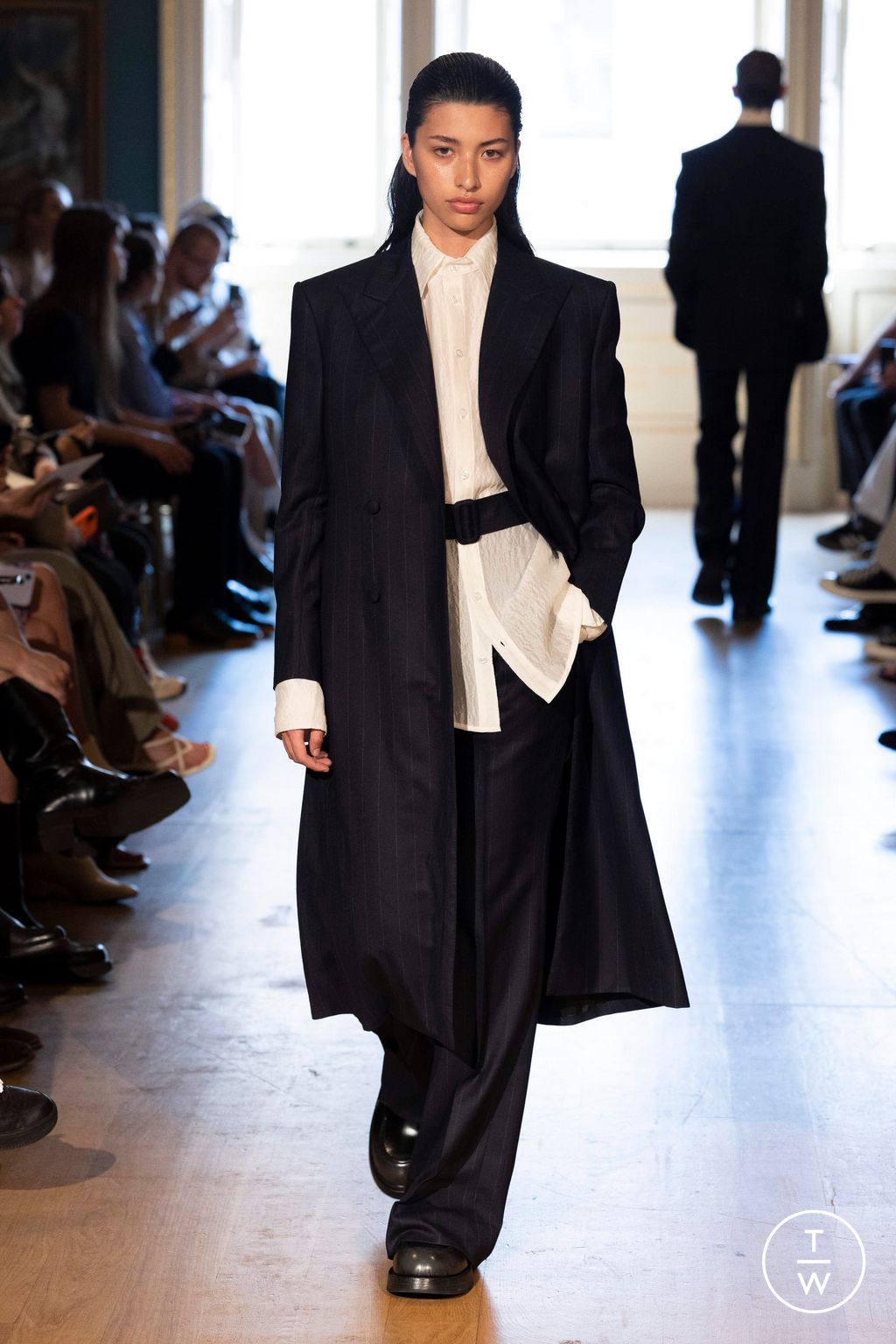 Fashion Week London Fall/Winter 2023 look 4 de la collection Daniel W Fletcher menswear