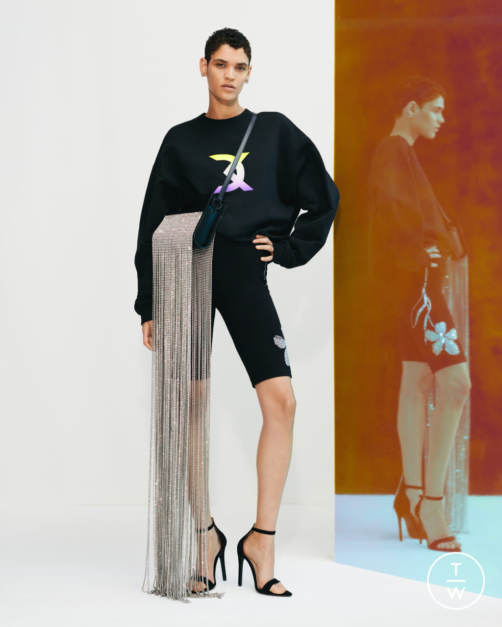 Fashion Week London Resort 2022 look 13 de la collection David Koma womenswear