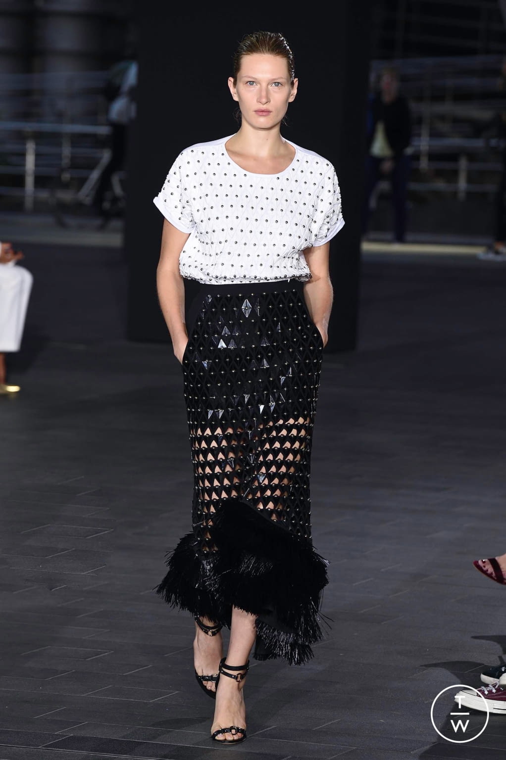 Fashion Week London Spring/Summer 2020 look 34 from the David Koma collection womenswear