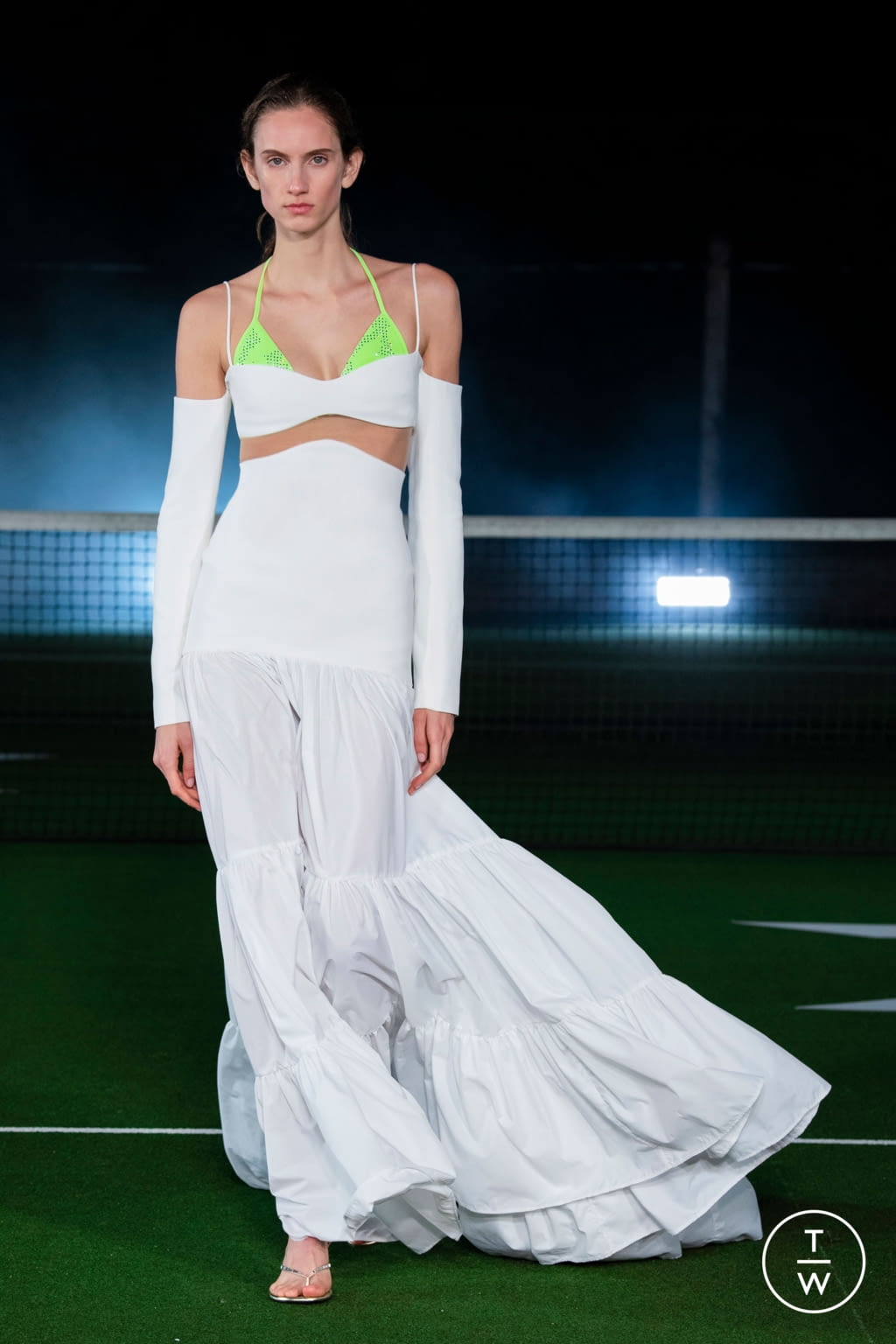 Fashion Week London Spring/Summer 2021 look 38 from the David Koma collection womenswear