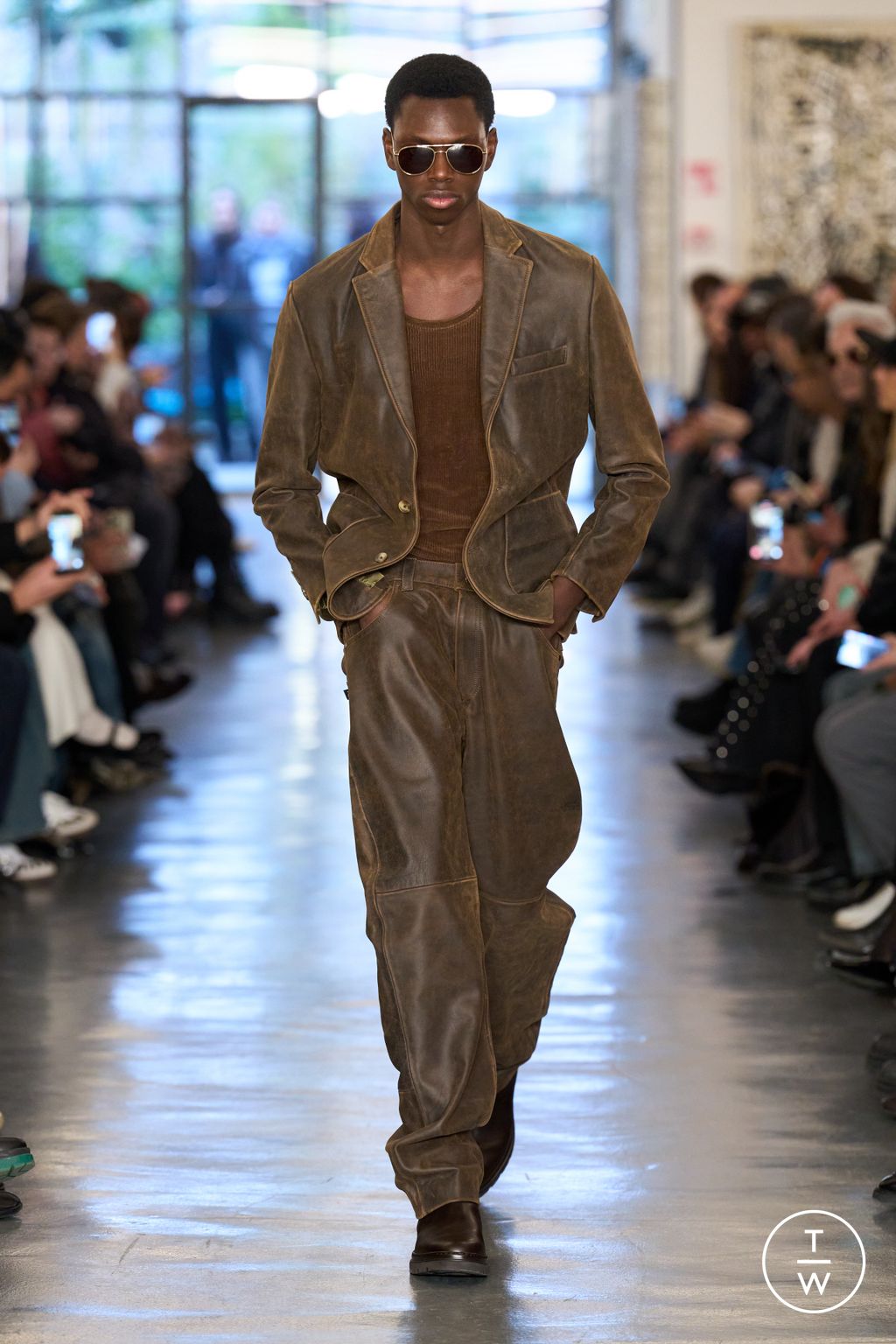 Fashion Week Milan Fall/Winter 2026 look 1 from the David Catalan collection menswear