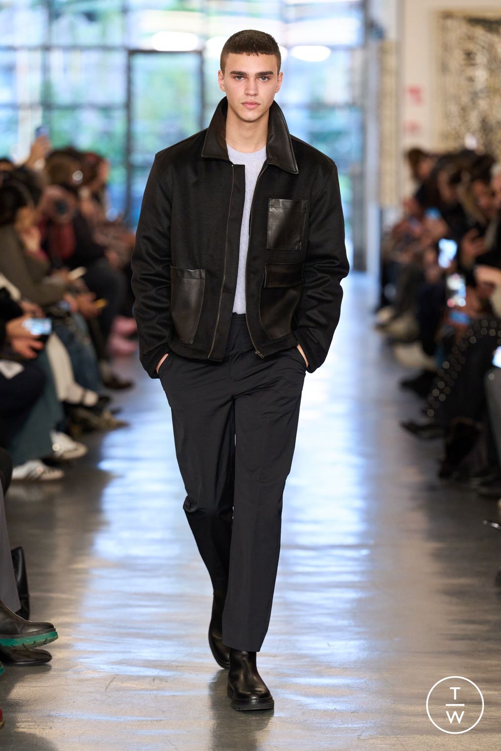 Fashion Week Milan Fall/Winter 2026 look 14 from the David Catalan collection menswear