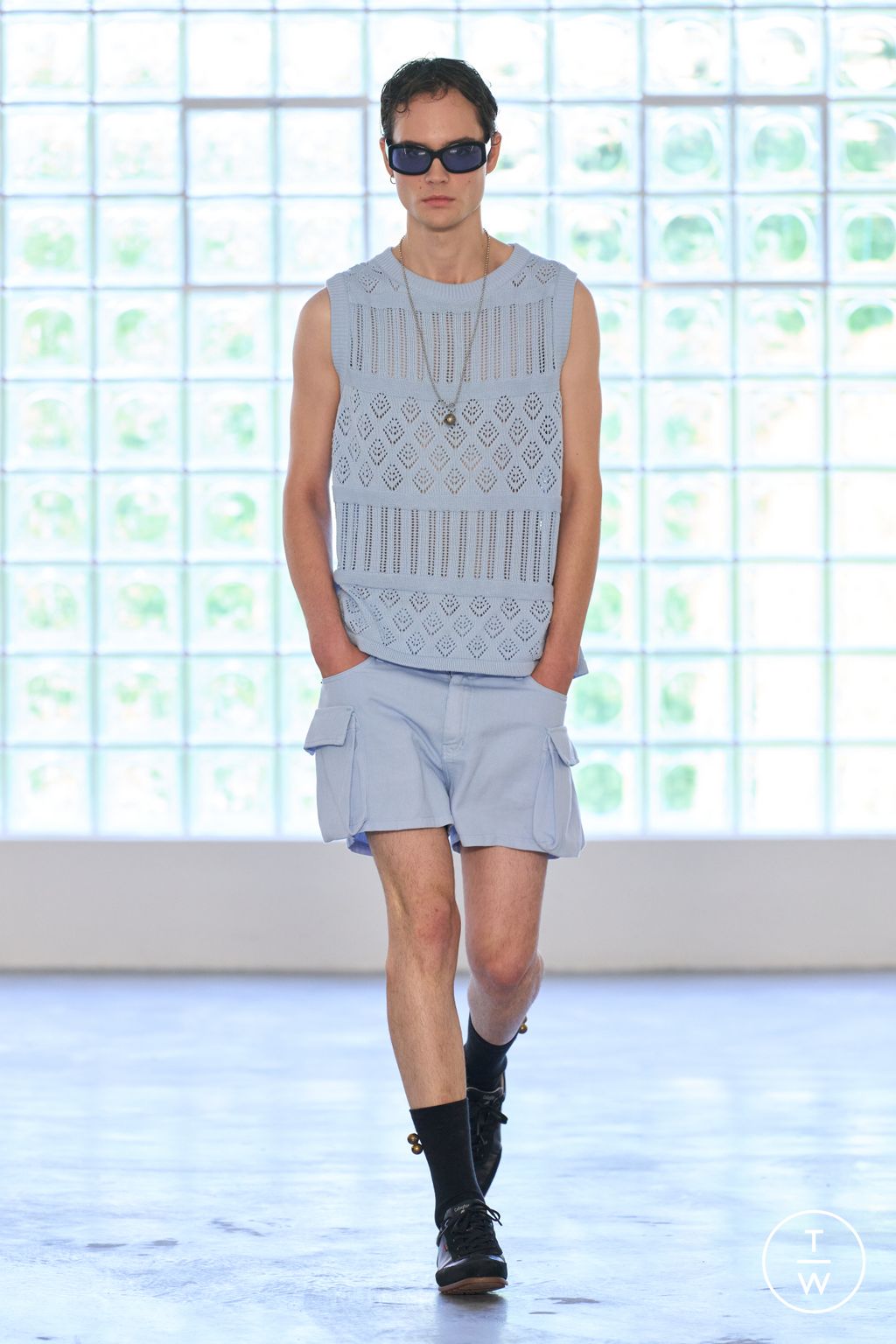 Fashion Week Milan Spring/Summer 2026 look 14 from the David Catalan collection menswear