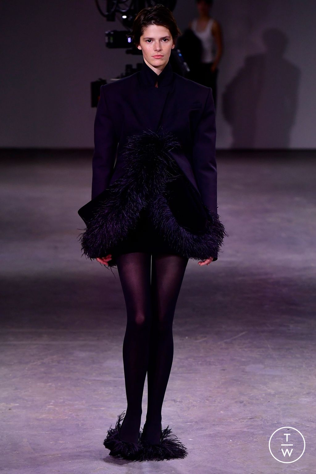 Fashion Week London Fall/Winter 2024 look 5 from the David Koma collection womenswear