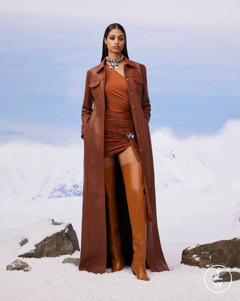 Fashion Week London Resort 2023 look 32 de la collection David Koma womenswear
