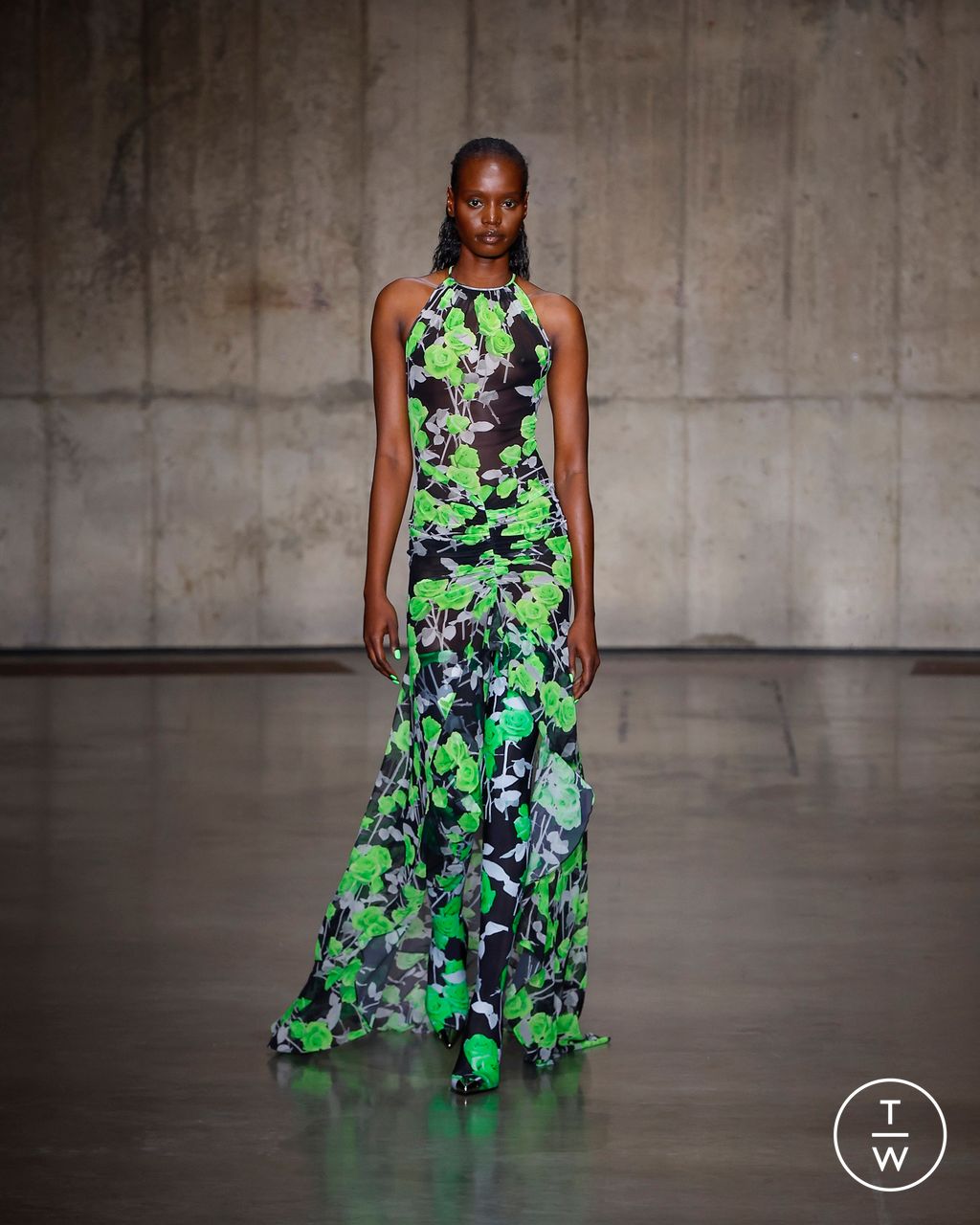 Fashion Week London Spring/Summer 2024 look 9 from the David Koma collection womenswear