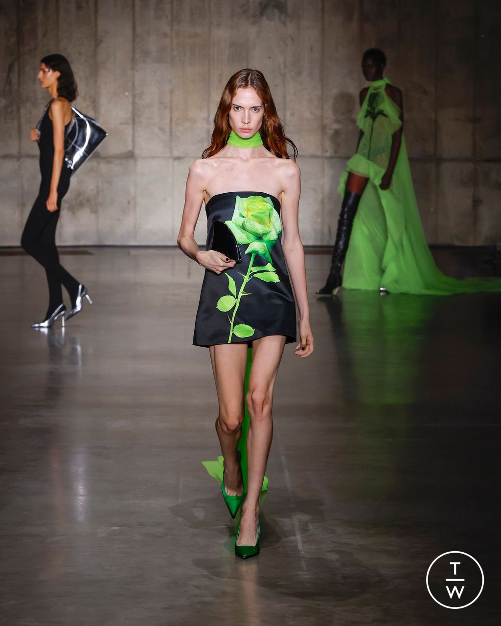 Fashion Week London Spring/Summer 2024 look 10 from the David Koma collection womenswear