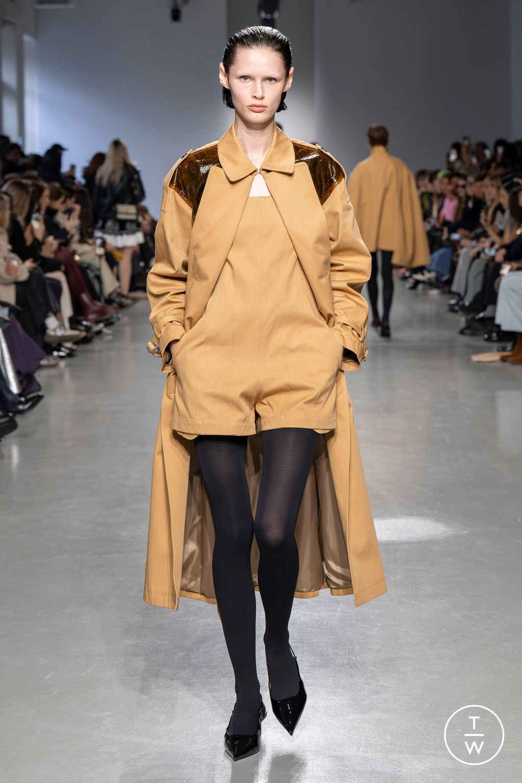 Fashion Week Paris Fall/Winter 2024 look 28 de la collection Dawei womenswear