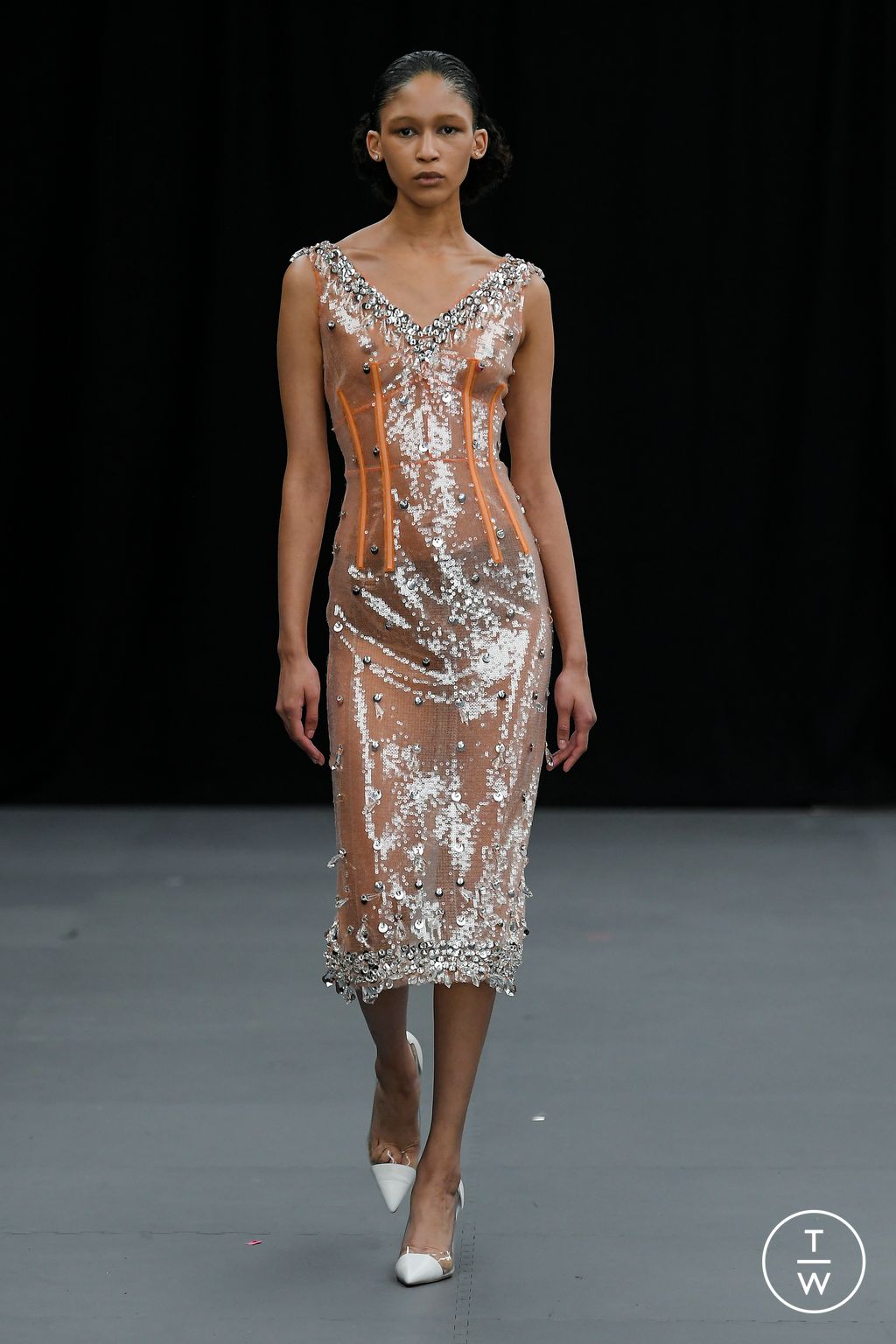 Fashion Week London Spring/Summer 2023 look 11 de la collection Huishan Zhang womenswear