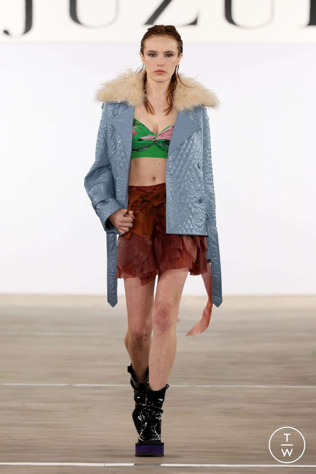Fashion Week New York Fall/Winter 2024 look 33 from the Juzui collection womenswear