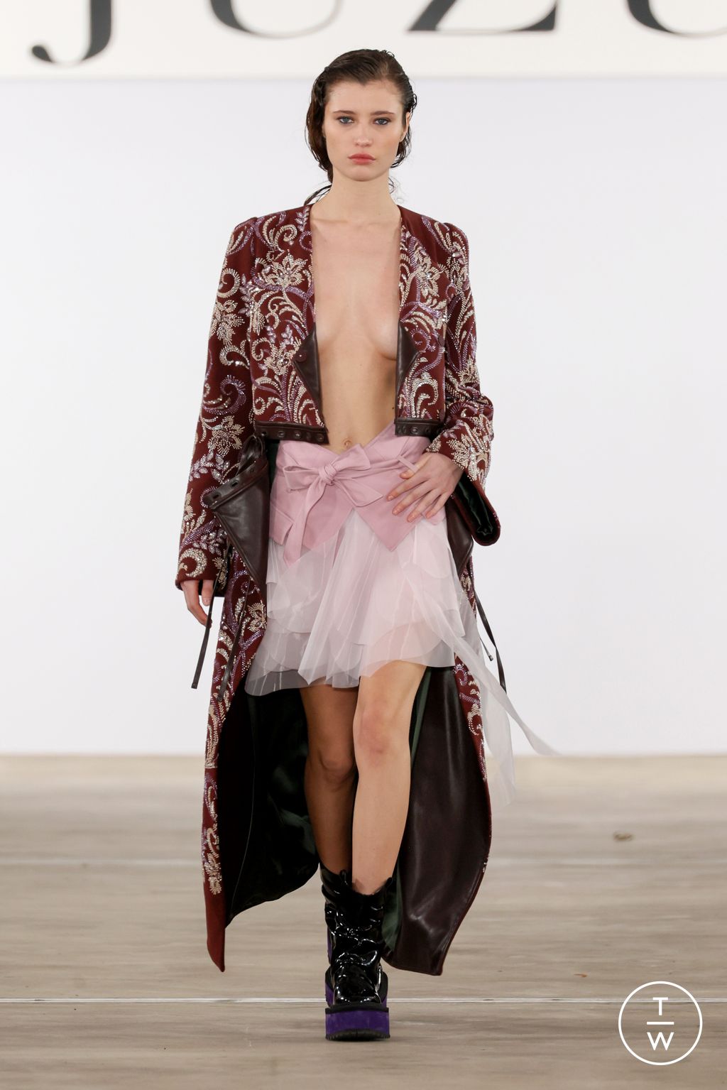 Fashion Week New York Fall/Winter 2024 look 5 de la collection Juzui womenswear