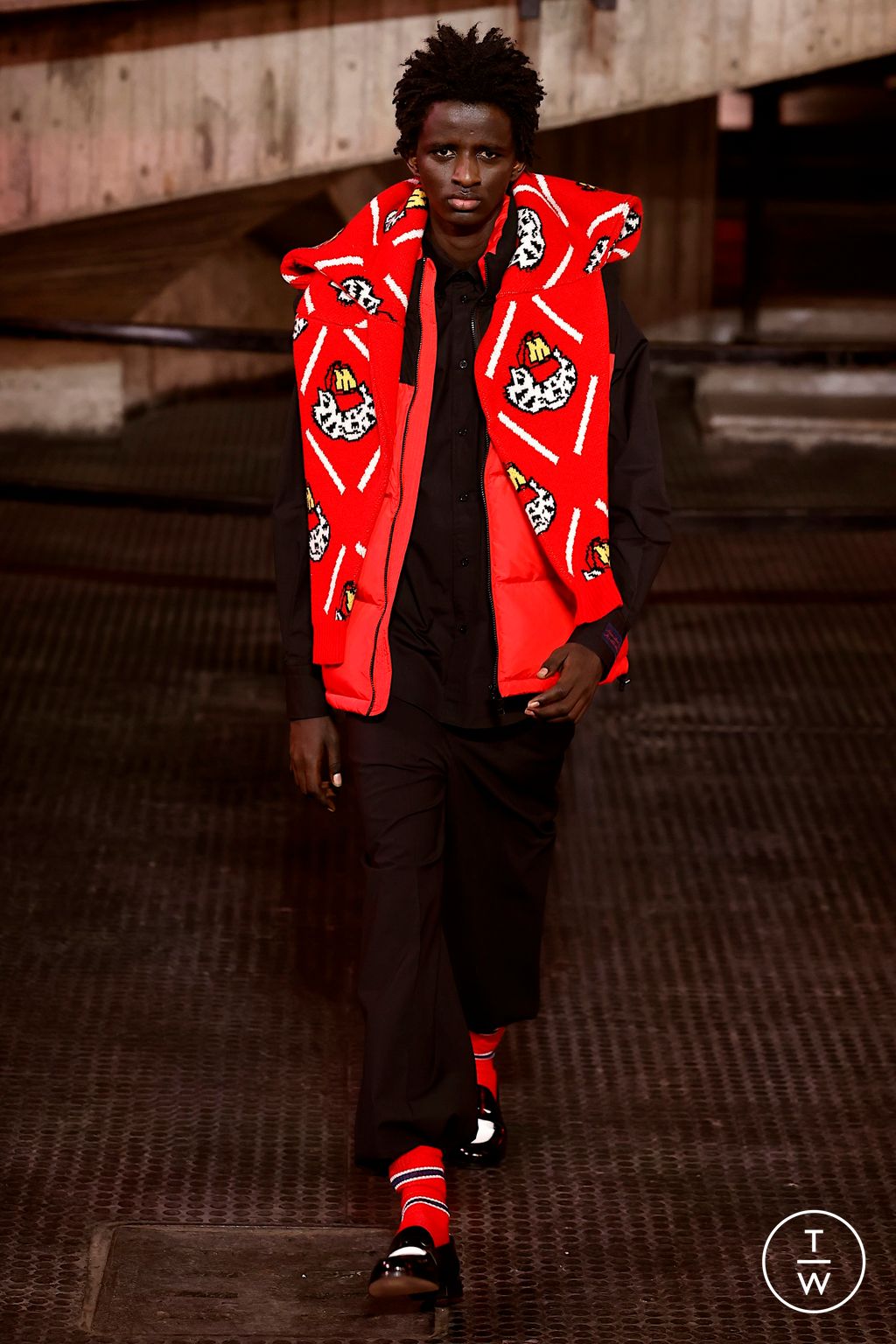 Fashion Week Milan Fall/Winter 2023 look 5 from the MSGM collection menswear