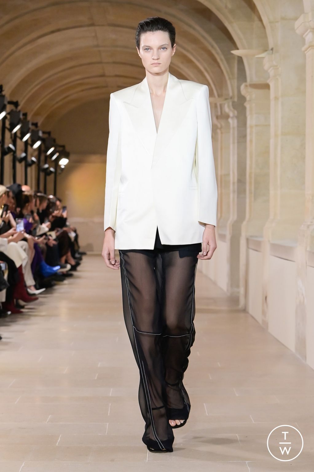 Fashion Week Paris Spring/Summer 2023 look 27 from the Victoria Beckham collection womenswear