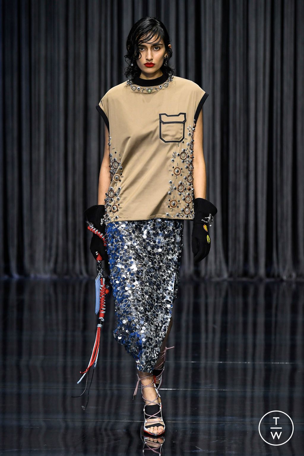 Fashion Week Milan Spring/Summer 2023 look 39 from the Ferrari collection womenswear