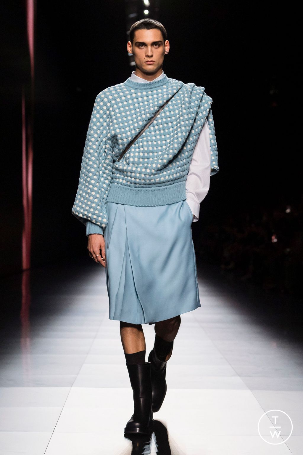 Fashion Week Paris Fall/Winter 2023 look 15 de la collection Dior Men menswear