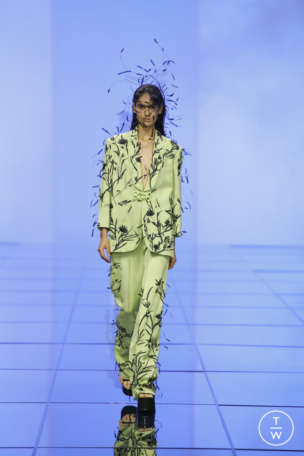 Fashion Week Milan Spring/Summer 2022 look 32 from the Del Core collection womenswear