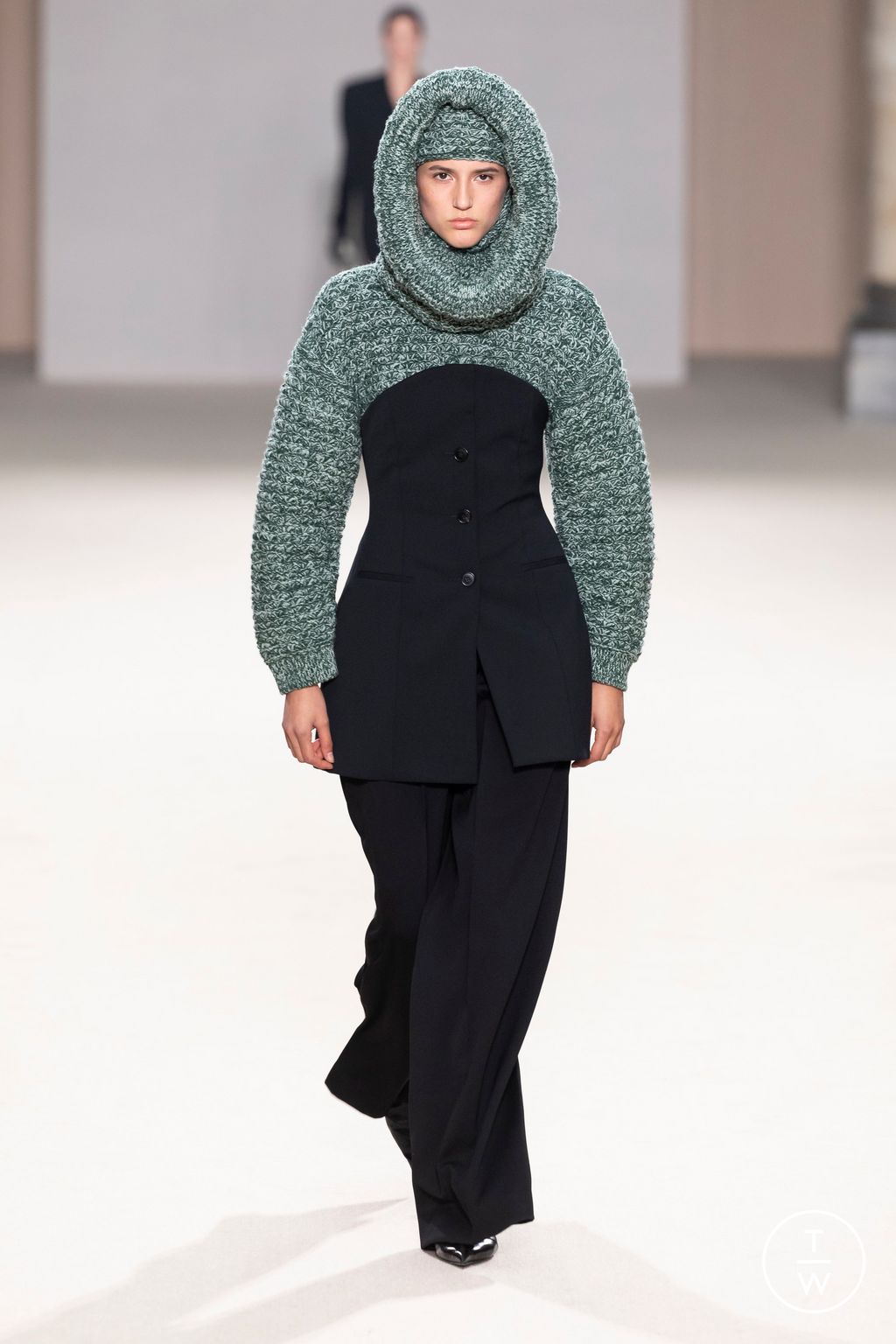 Fashion Week Milan Fall/Winter 2024 look 7 from the Del Core collection 女装